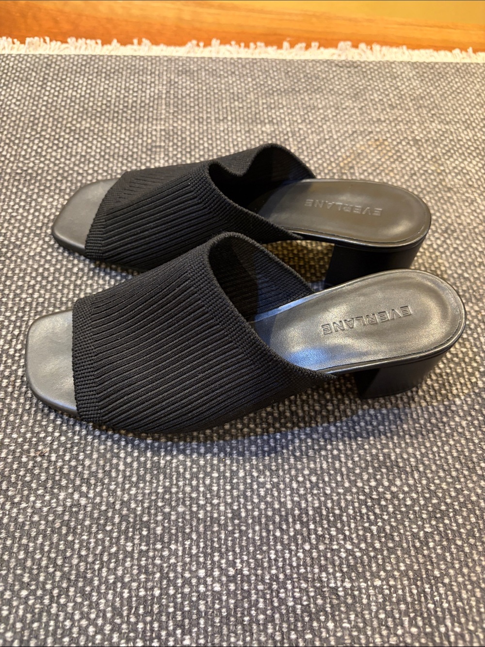 Everlane Black Sling Sandals